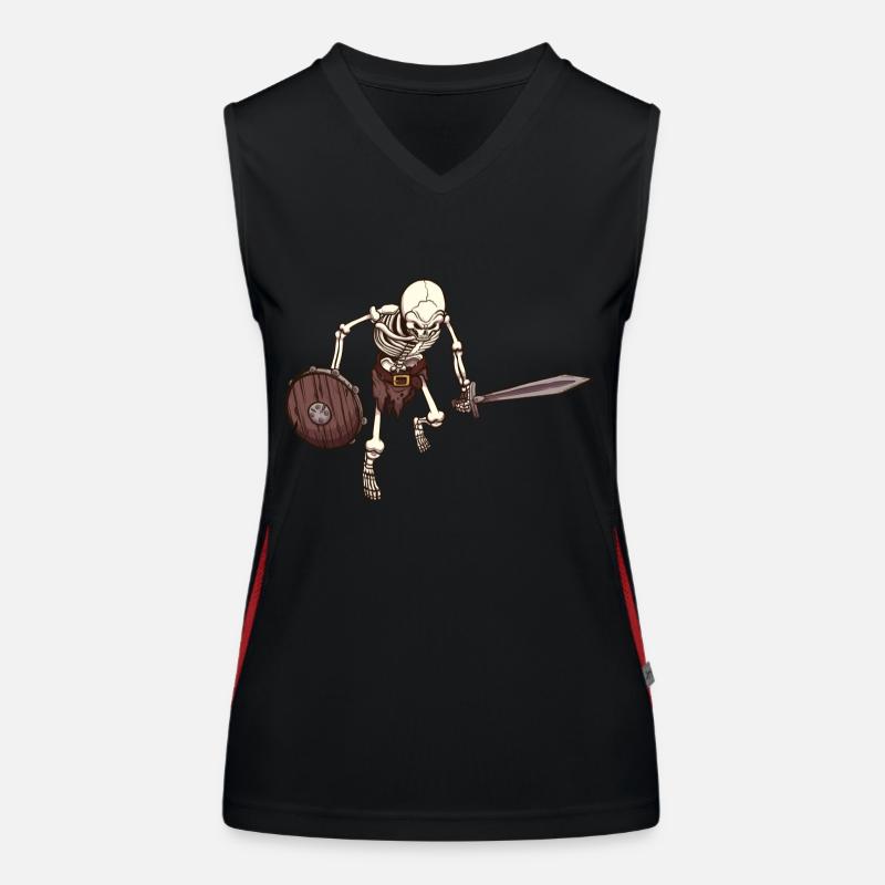 Skelett-Krieger Funktionelles Kontrast-Tank Top für Frauen