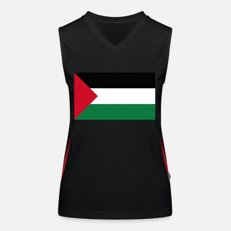 Drapeau de la Palestine Débardeur respirant contrasté Femme