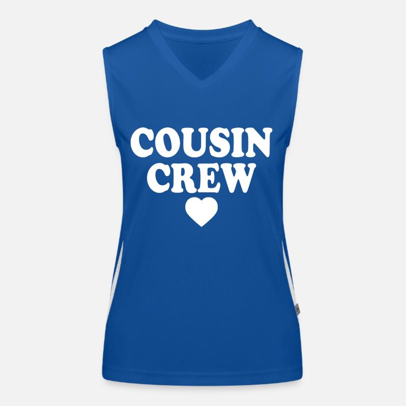 Cousin crew Débardeur respirant contrasté Femme