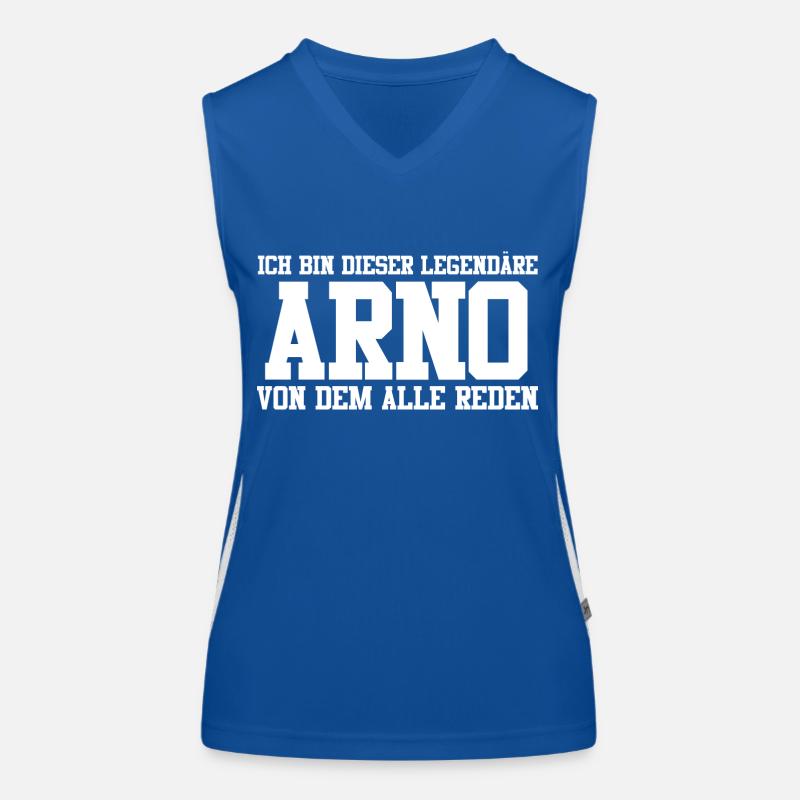 Arno Name Design Funktionelles Kontrast-Tank Top für Frauen