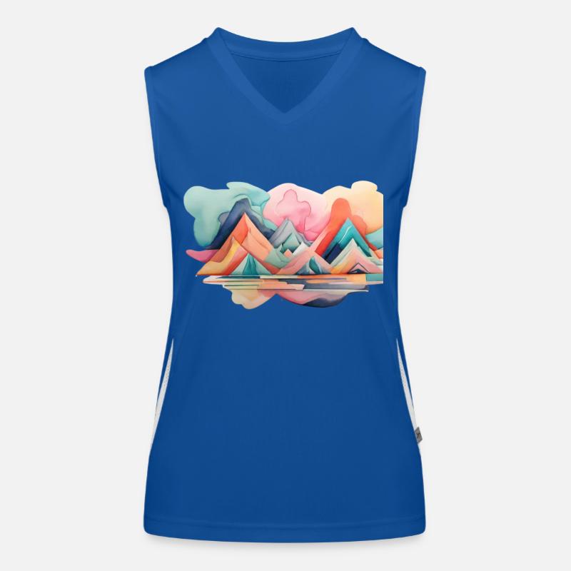 Design Débardeur respirant contrasté Femme
