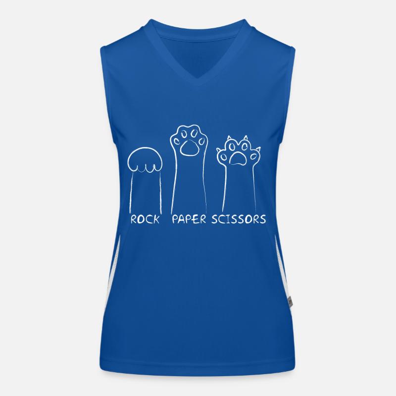 Schere-Stein-Papier Funktionelles Kontrast-Tank Top für Frauen