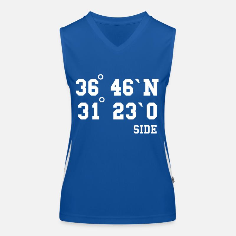 Side Coordinates Turkey Holiday Idea Women's Functional Contrast Tank Top