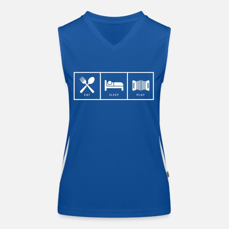Akkordeon Akkordeonspieler Geschenk Funktionelles Kontrast-Tank Top für Frauen