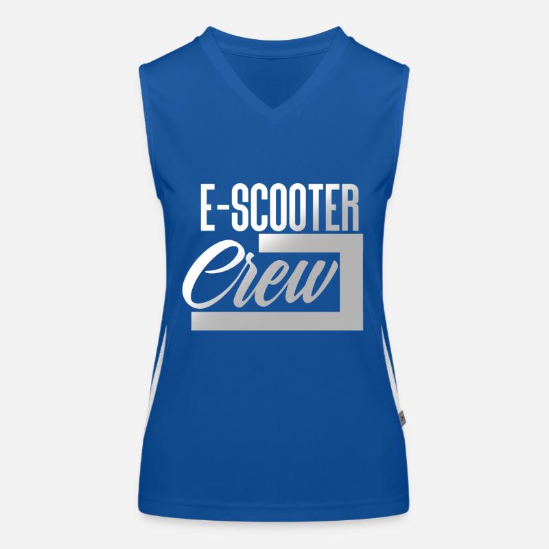E Scooter Roller Elektroroller Funktionelles Kontrast-Tank Top für Frauen