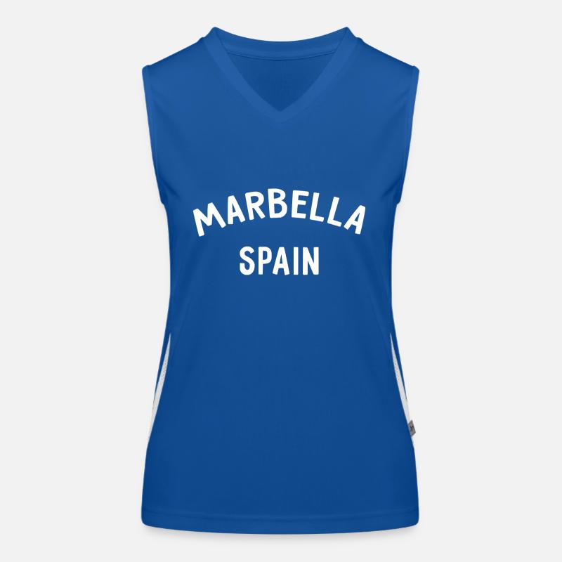 Marbella Spain Spain España Women's Functional Contrast Tank Top