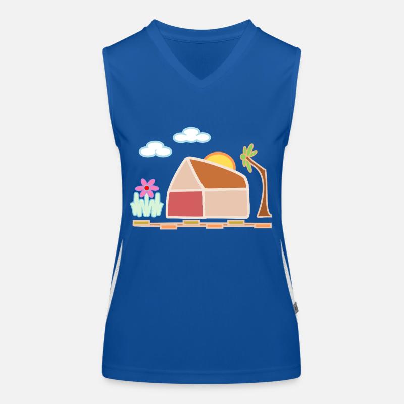 Maison heureuse Débardeur respirant contrasté Femme