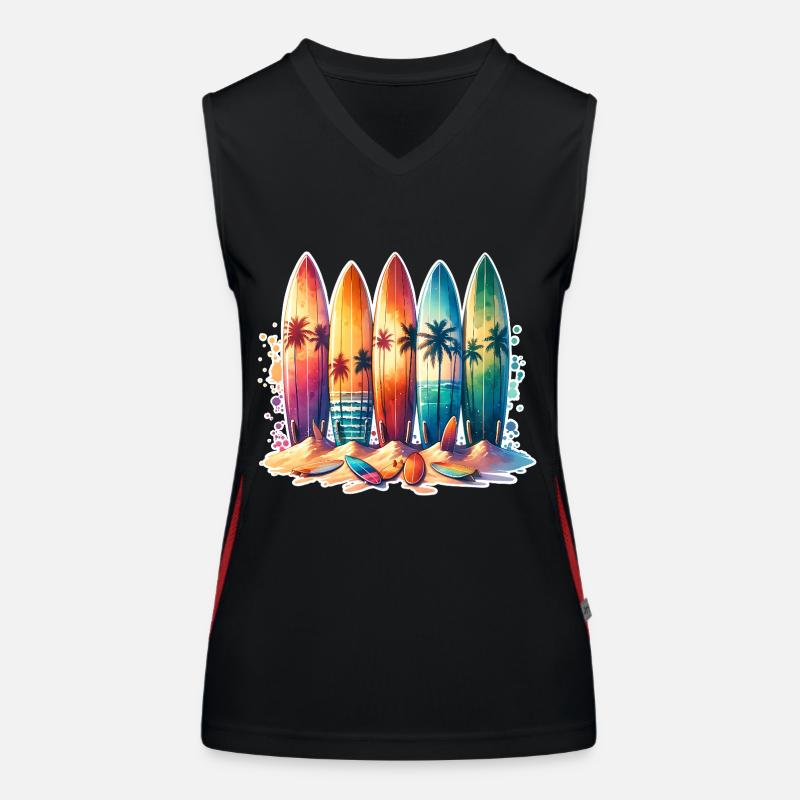 Surfeurs Débardeur respirant contrasté Femme