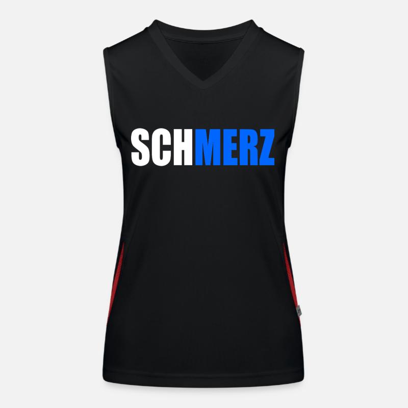 Schmerz no merz Funktionelles Kontrast-Tank Top für Frauen