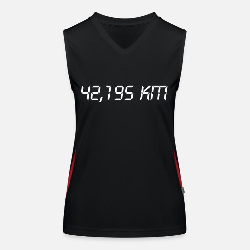 Marathon 42,195 km - Course à pied - Jogging - Course Débardeur respirant contrasté Femme