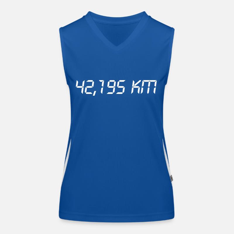 Marathon 42,195 km - Course à pied - Jogging - Course Débardeur respirant contrasté Femme