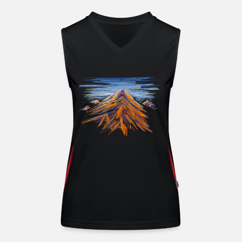 Berg Funktionelles Kontrast-Tank Top für Frauen