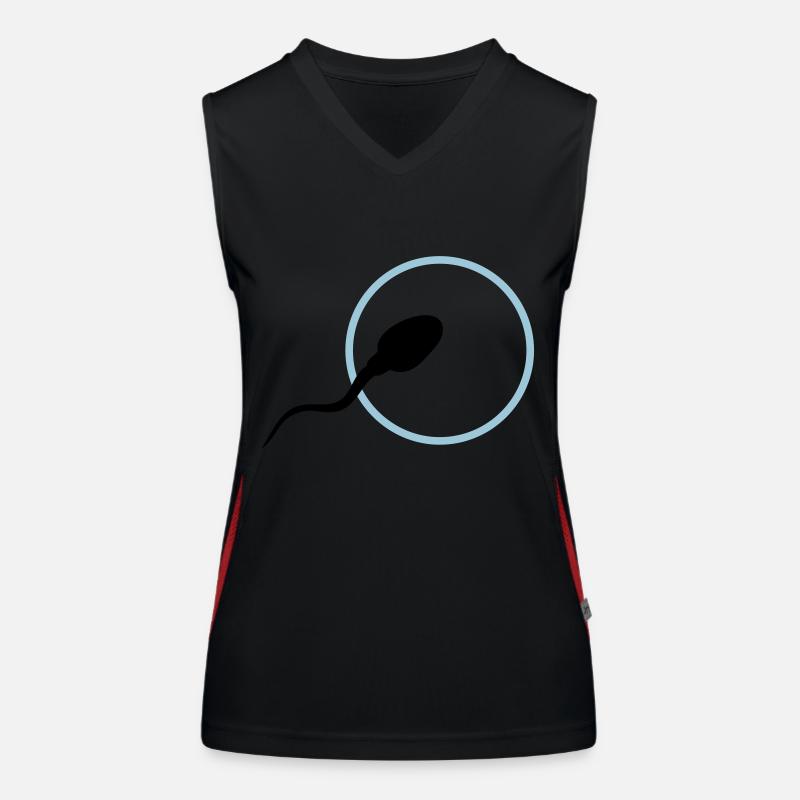 sperm3 Funktionelles Kontrast-Tank Top für Frauen