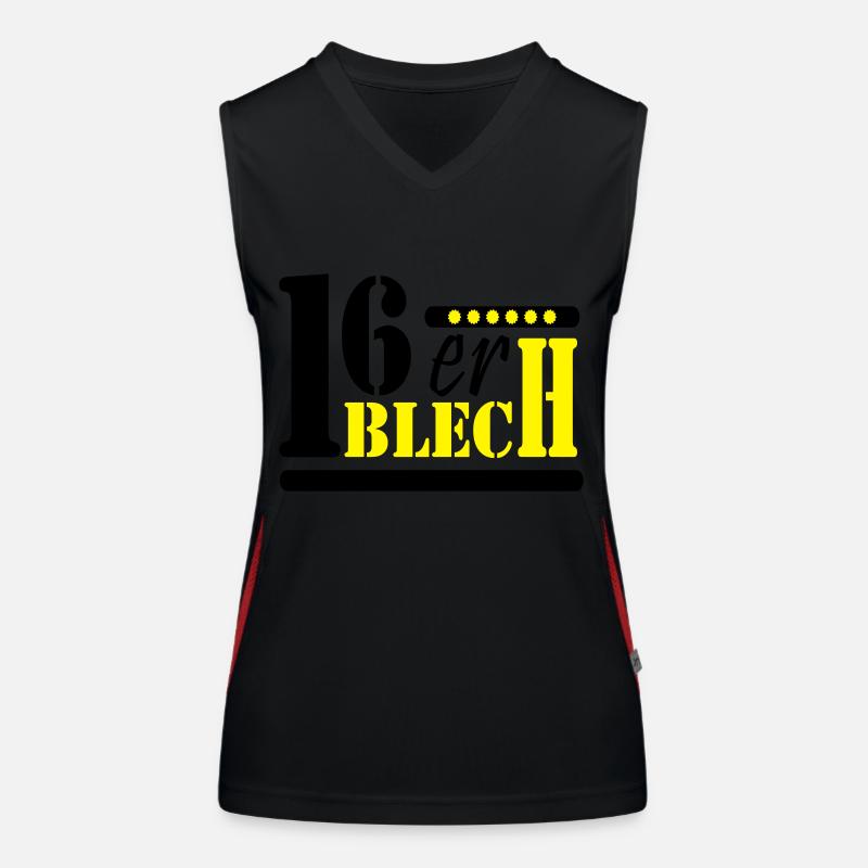 "16er-Blech" by Claudia-Moda Funktionelles Kontrast-Tank Top für Frauen