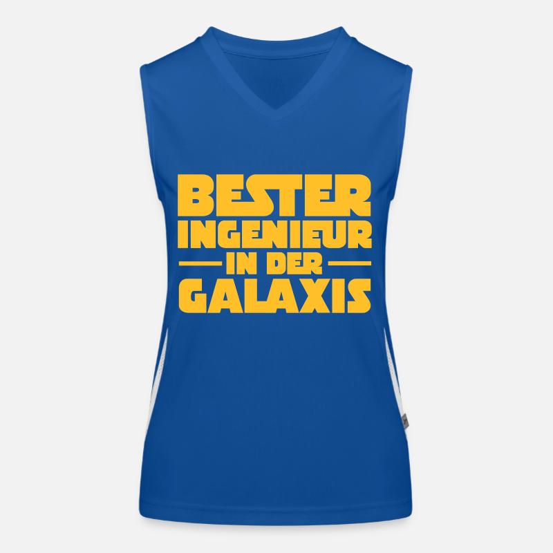 Bester Ingenieur In Der Galaxis Women's Functional Contrast Tank Top