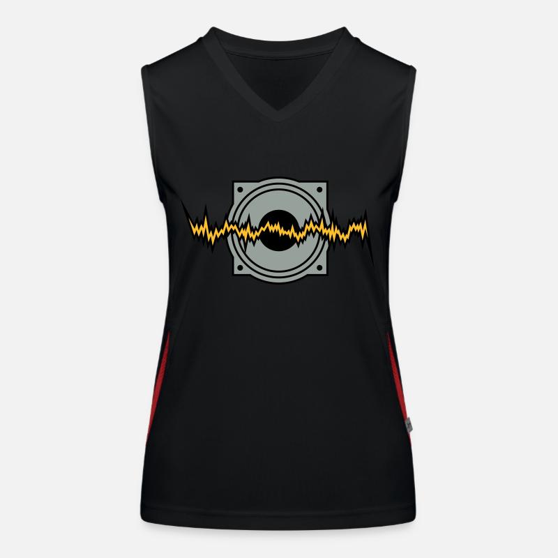 woofer basse techno rythme sonore de boîte à Débardeur respirant contrasté Femme