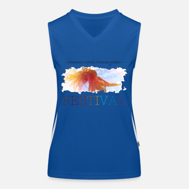 Festival-Sommer Funktionelles Kontrast-Tank Top für Frauen