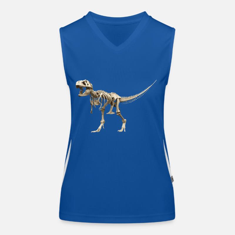 T-rex Skelett Funktionelles Kontrast-Tank Top für Frauen
