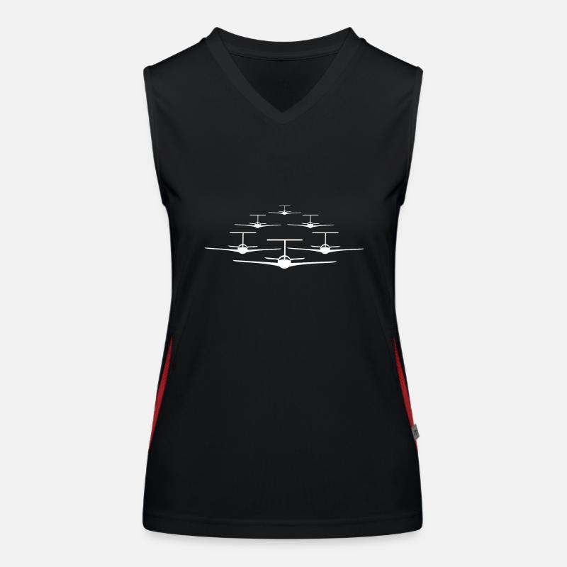 Airplane Pilot Jet Jet Airline Gift Women's Functional Contrast Tank Top