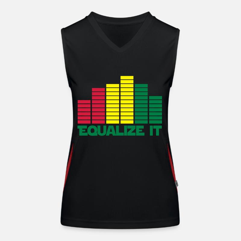 equalize it sound Funktionelles Kontrast-Tank Top für Frauen