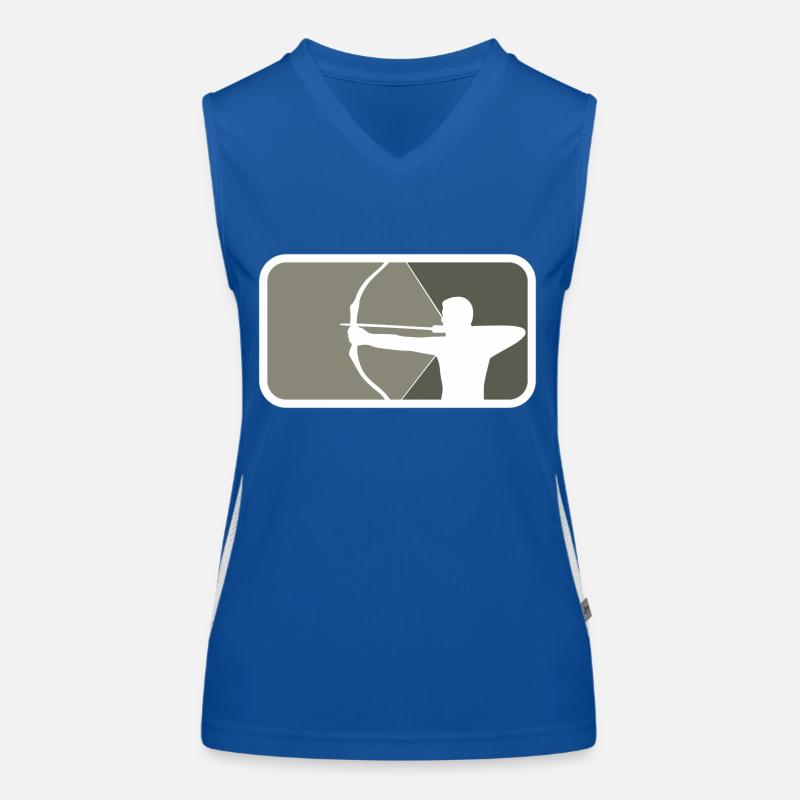 Bogenschütze 3D Archery Funktionelles Kontrast-Tank Top für Frauen