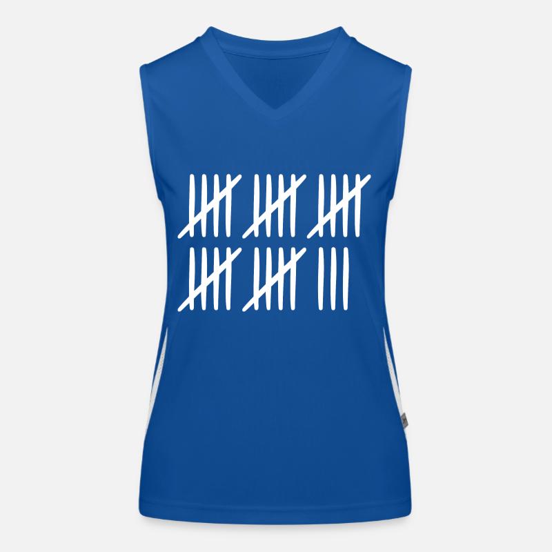 28 birthday tally sheet 28 years old Women's Functional Contrast Tank Top