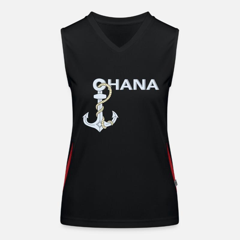 Ohana an der Küste Funktionelles Kontrast-Tank Top für Frauen