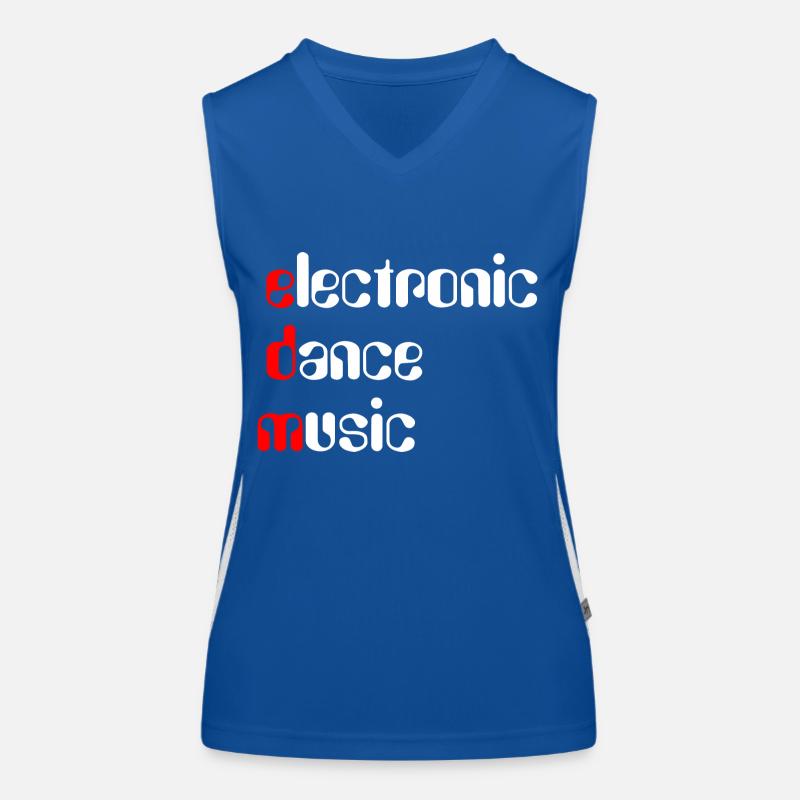 EDM Electronic Dance Music Funktionelles Kontrast-Tank Top für Frauen