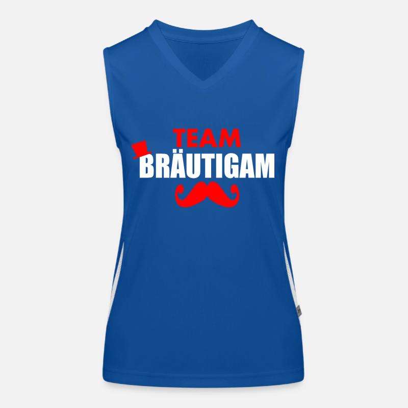 Team bräutigam Funktionelles Kontrast-Tank Top für Frauen