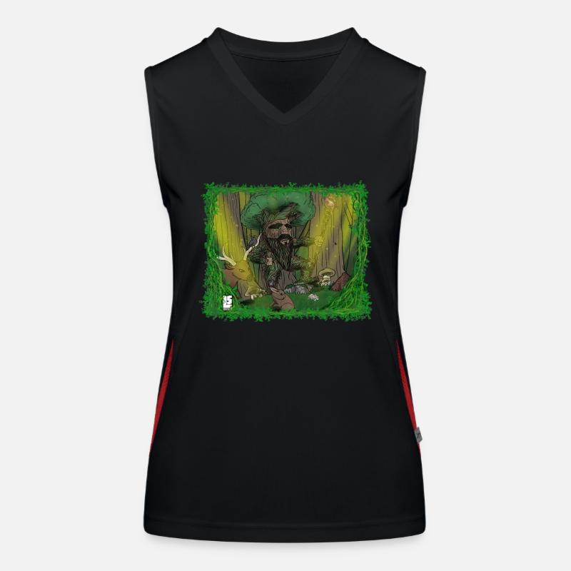 Waldwächter Funktionelles Kontrast-Tank Top für Frauen