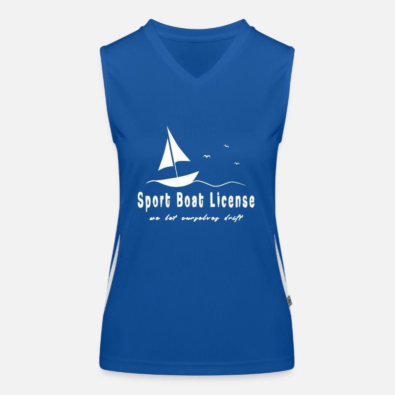 dérive de permis de bateau de sport Débardeur respirant contrasté Femme