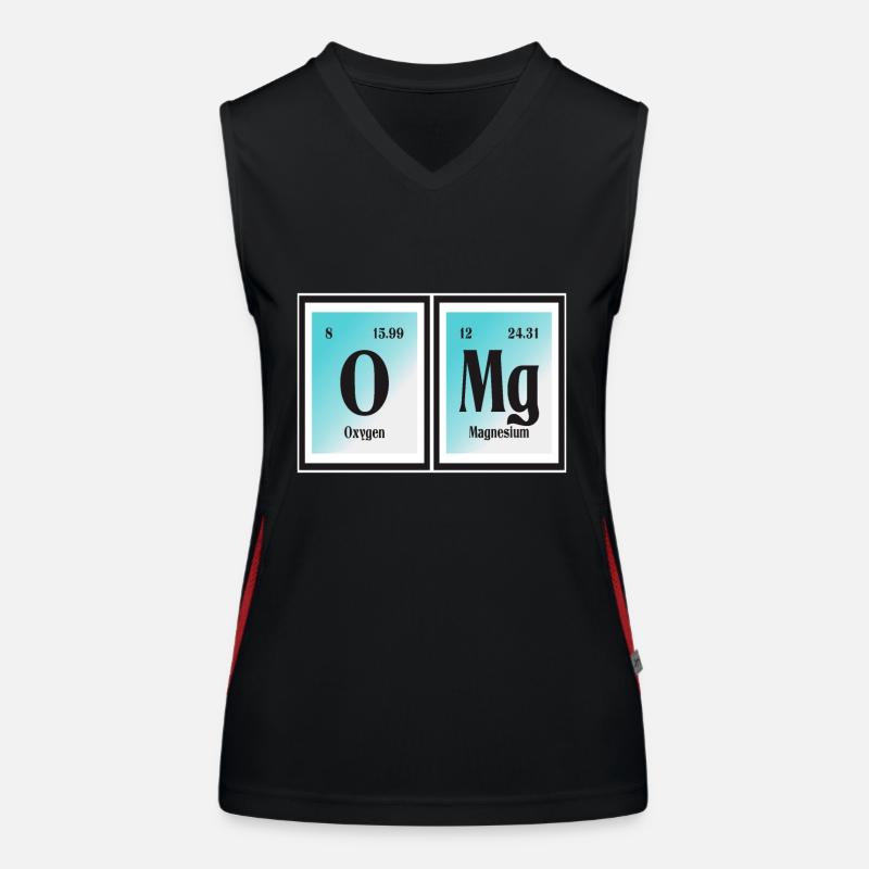 OMG | Periodensystem der Elemente Funktionelles Kontrast-Tank Top für Frauen