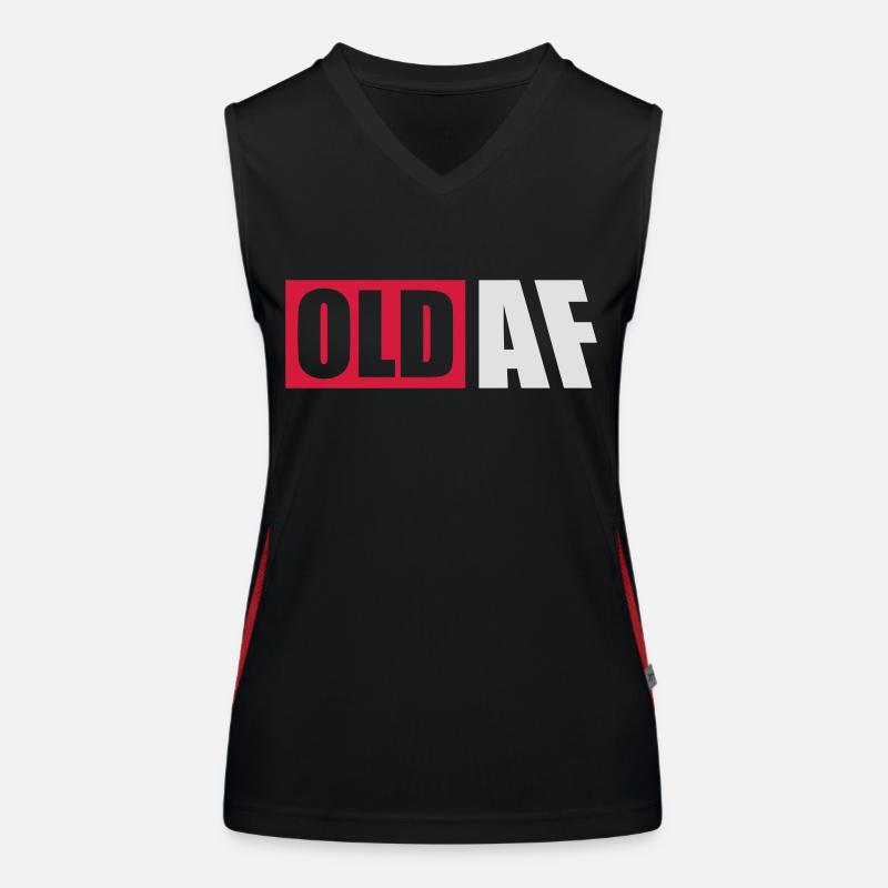 old AF Text Logo Funktionelles Kontrast-Tank Top für Frauen