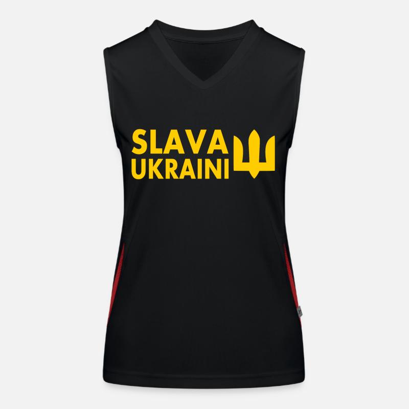 Slava ukraini Débardeur respirant contrasté Femme