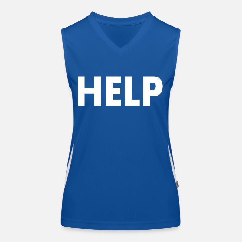 Help Women's Functional Contrast Tank Top