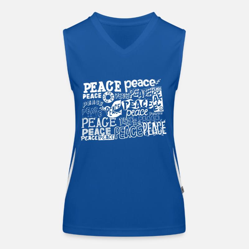 Peace - no war - paix Débardeur respirant contrasté Femme