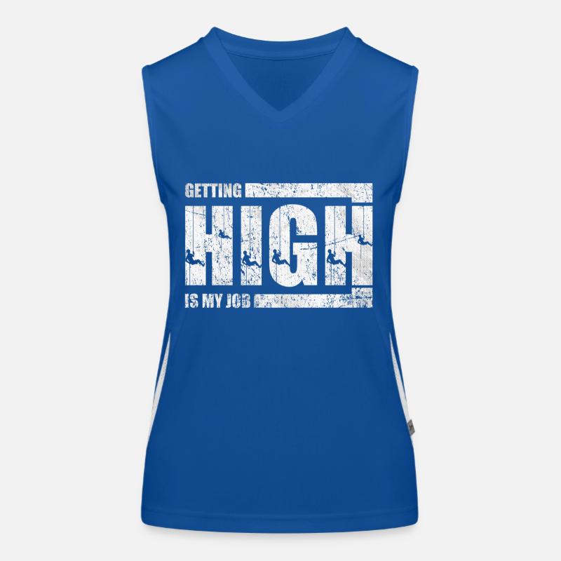 Se défoncer est mon travail Débardeur respirant contrasté Femme