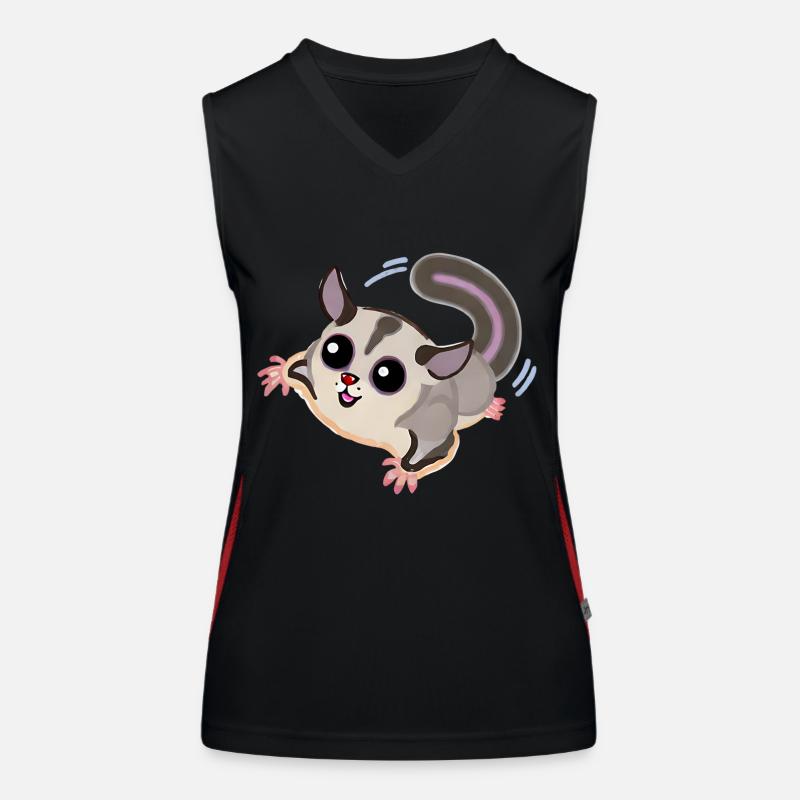Sugar Glider Funktionelles Kontrast-Tank Top für Frauen