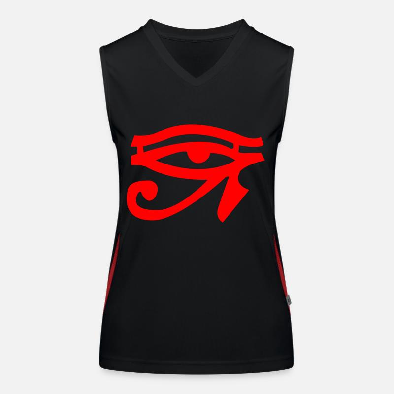 eye oudja01 Converted Women's Functional Contrast Tank Top