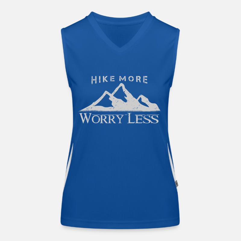 Hike More Worry Less Women's Functional Contrast Tank Top
