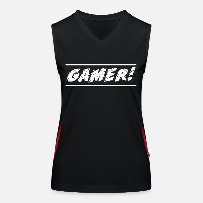 Jeu PC de jeu Débardeur respirant contrasté Femme