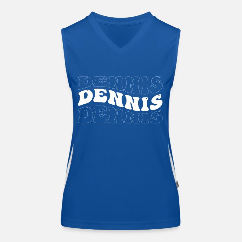 Funny Dennis Groovy 4 Männer Damen Cool Dennis Tie Funktionelles Kontrast-Tank Top für Frauen
