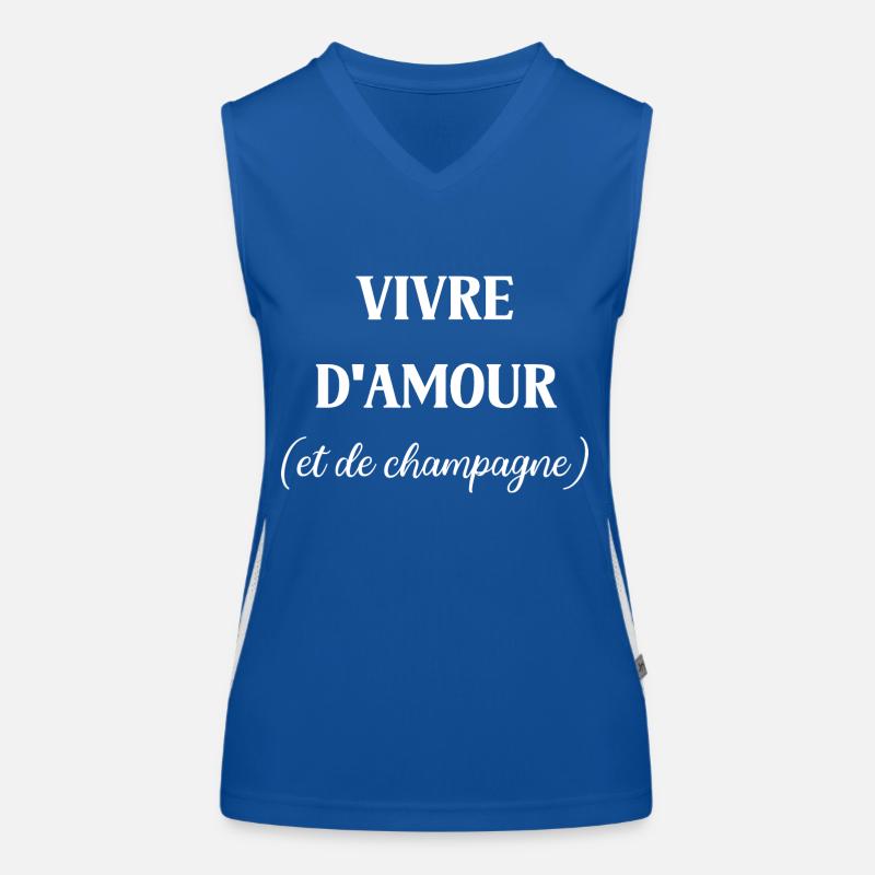 Vivre d'amour de Débardeur respirant contrasté Femme