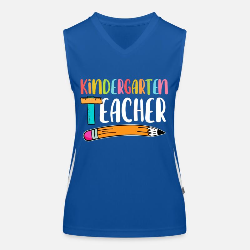 Back To School Kindergarten Teacher Funktionelles Kontrast-Tank Top für Frauen