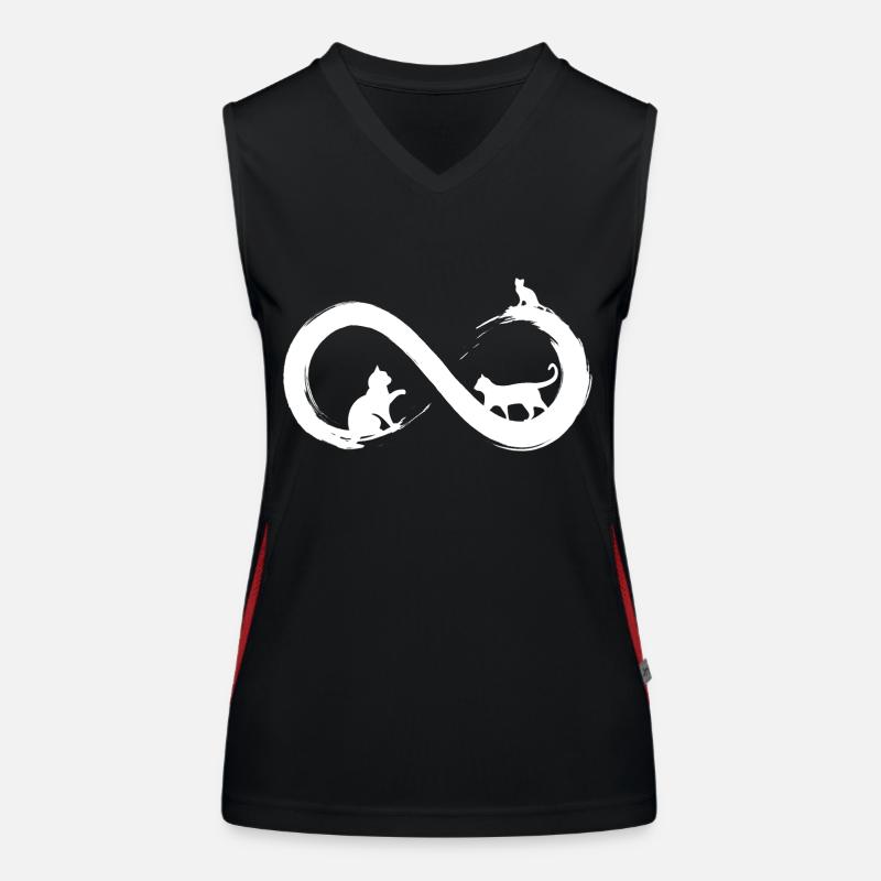 Infinity Cat Women's Functional Contrast Tank Top