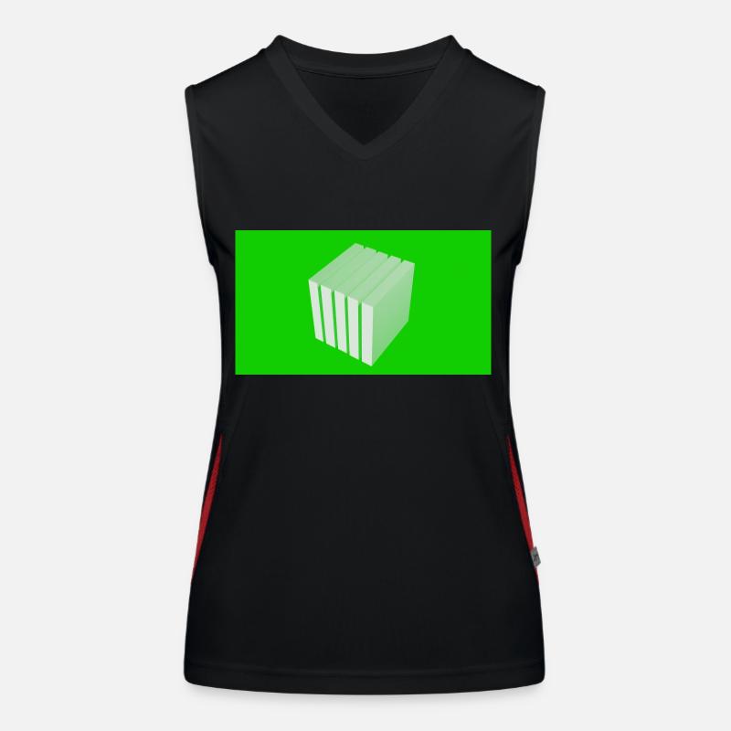 Cubo Top sportivo da donna in contrasto cromatico