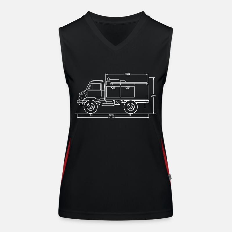 Unimog - editable - Universal power tool - TLF8 Women's Functional Contrast Tank Top