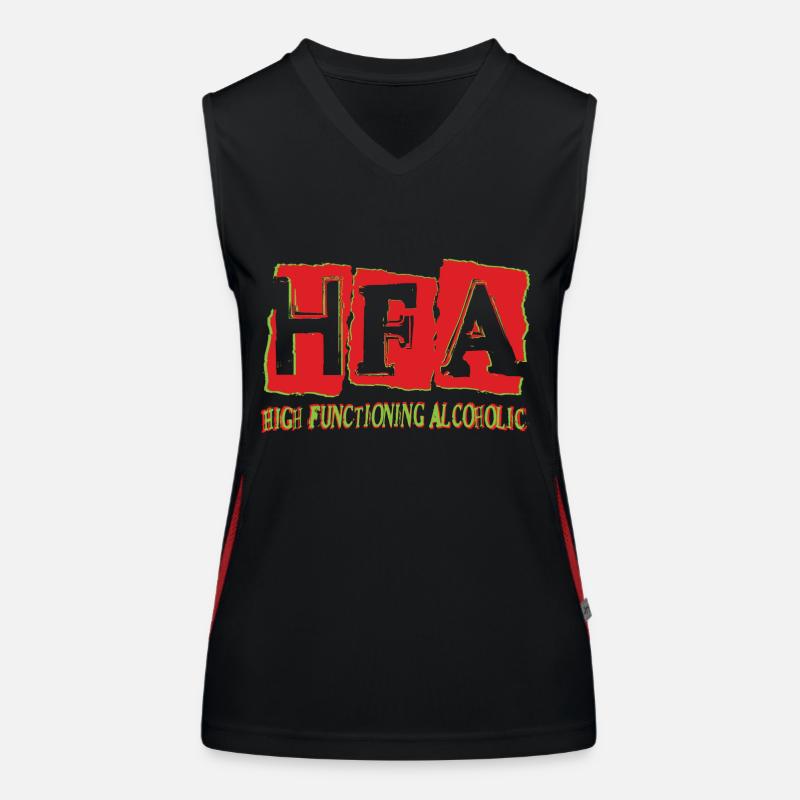 High functioning alcoholic Women's Functional Contrast Tank Top