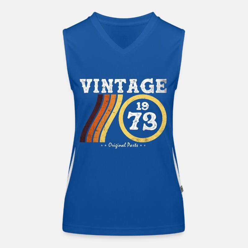 Classic Vintage 1973 - Édition Limitée Retro 51 Débardeur respirant contrasté Femme