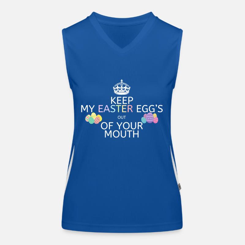 Funny Easter Shirt, Woman Easter T-Shirt, Easter G Women's Functional Contrast Tank Top